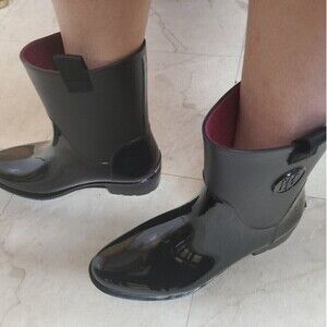 Tommy Hilfiger Khristie Rain Boots Black Sz 9